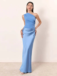 Violet & Grace | Satin Maxi Dress with Chic Shimmer™