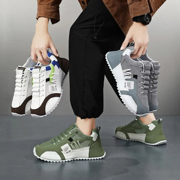 Sneakers Giuliano σε γκρι, πλάγιο πλάνο