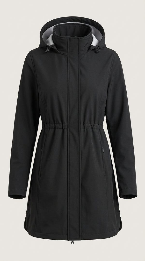 Women's Softshell Hooded Jacket with Fleece Lining