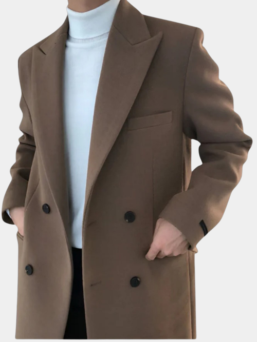 Laurent Monaco | Elegant Double-Breasted Coat