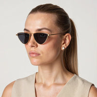 Γυαλιά ηλίου Léa σε χρυσό με ροζ φακούς