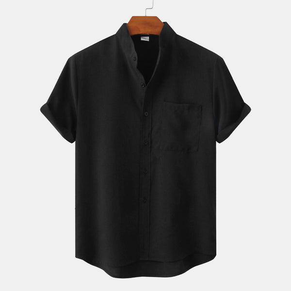 Benjamin · Solid Cotton Button-Down Shirt