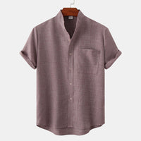 Benjamin · Solid Cotton Button-Down Shirt