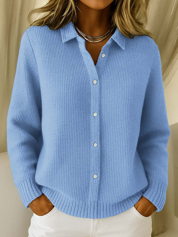 Katrina | Ribbed Knit Button-Down Cardigan™