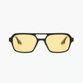 Black/yellowish amber