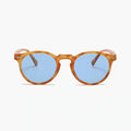 amber/light blue