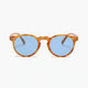 amber/light blue