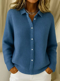 Katrina | Ribbed Knit Button-Down Cardigan™