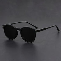 Retro Round Lightweight Sunglasses