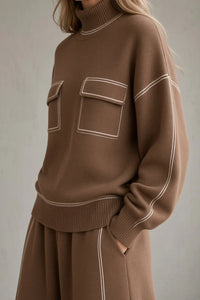 TALIA | SIGNATURE CONTRAST-STITCH TWO-PIECE SET