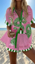 Pink | Summer Set in Bubblegum Pink with Pop Print