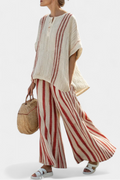 Kendall | Women's set with red textured top