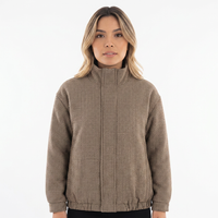 Women's Plaid Aviator Jacket
