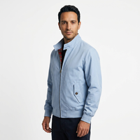 Plaid-Lined Bomber Jacket