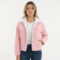 Corduroy Turn-Down Collar Jacket