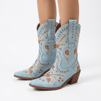 Knee-High Embroidered Cowboy Boots