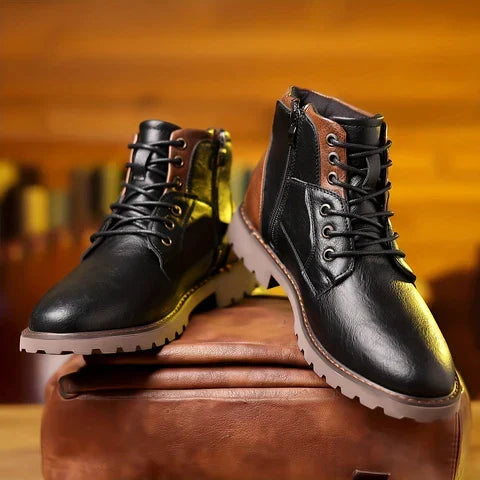 Μπότες Jethro σε καφέ, πλάγια όψη