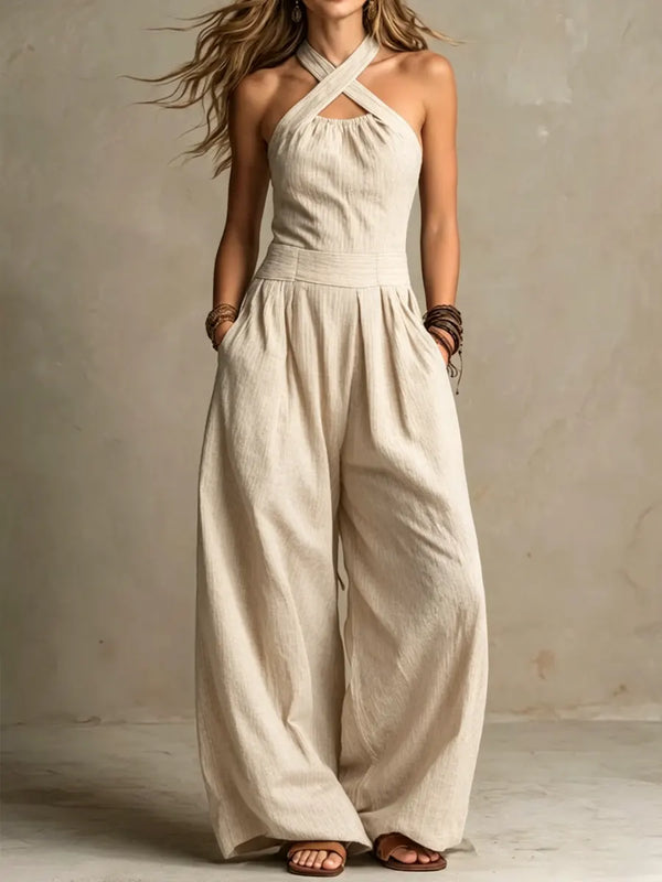 Solène | Elegant Jumpsuit with Wrap Neckline