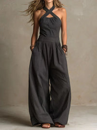 Solène | Elegant Jumpsuit with Wrap Neckline